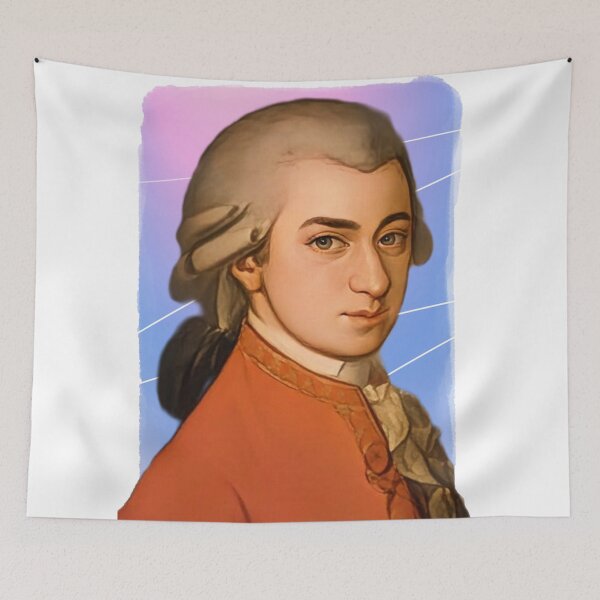 Item preview, Influential composer Wolfgang Amadeus Mozart illustration  designed and sold by Litstoy.