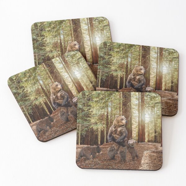 Item preview, bear with landscape designed and sold by brigitte-arte.