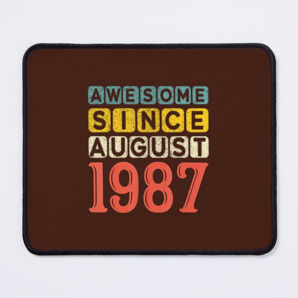 Item preview, 34 Years Old Awesome Since August 1987 34th Birthday Vintage DM68021 designed and sold by afnudxzd71.