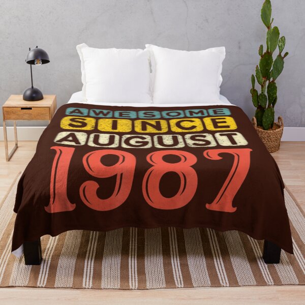 Item preview, 34 Years Old Awesome Since August 1987 34th Birthday Vintage DM68021 designed and sold by afnudxzd71.