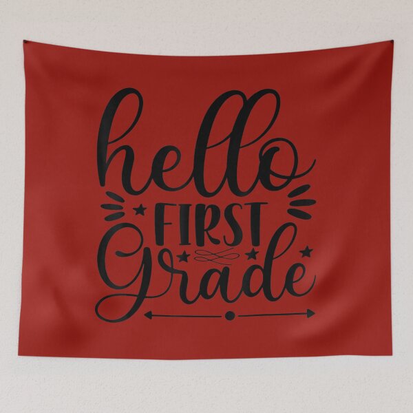 Item preview, Kids Hello First Grade Back to School Teacher Student 	 	 	 designed and sold by okizcscyauv98.