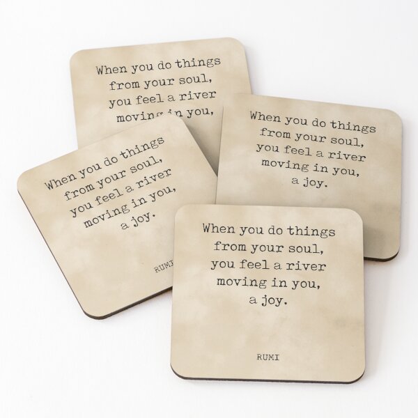 Item preview, Rumi Quote 05 - When you do things from your soul - Typewriter Print - Vintage designed and sold by Studio Grafiikka.