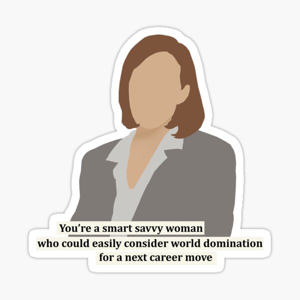 C.J. Cregg quote | Smart Savvy woman Sticker