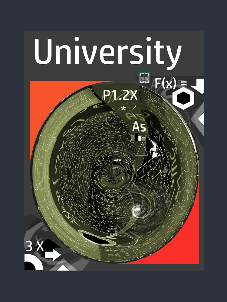 Imagen 4 de 4, Camiseta relajada con la obra Universidad, diseñada y vendida por ROUGHSEA.