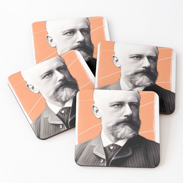 Item preview, Russian Composer Pyotr Ilyich Tchaikovsky illustration  designed and sold by Litstoy.