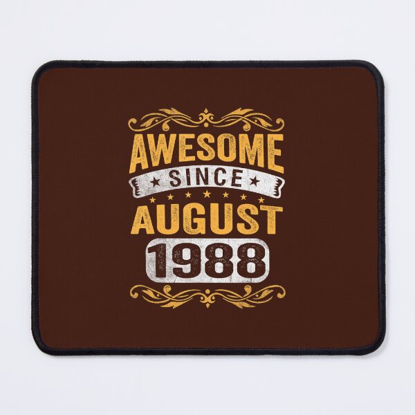 Item preview, 34 Years Old Awesome Since August 1988 34th Birthday DM17517 designed and sold by afnudxzd71.