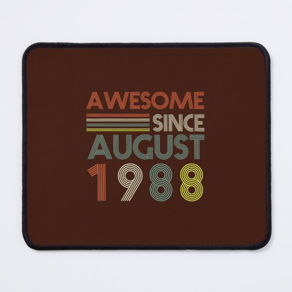 Item preview, 34 Years Old Awesome Since August 1988 34th Birthday DM40268 designed and sold by afnudxzd71.