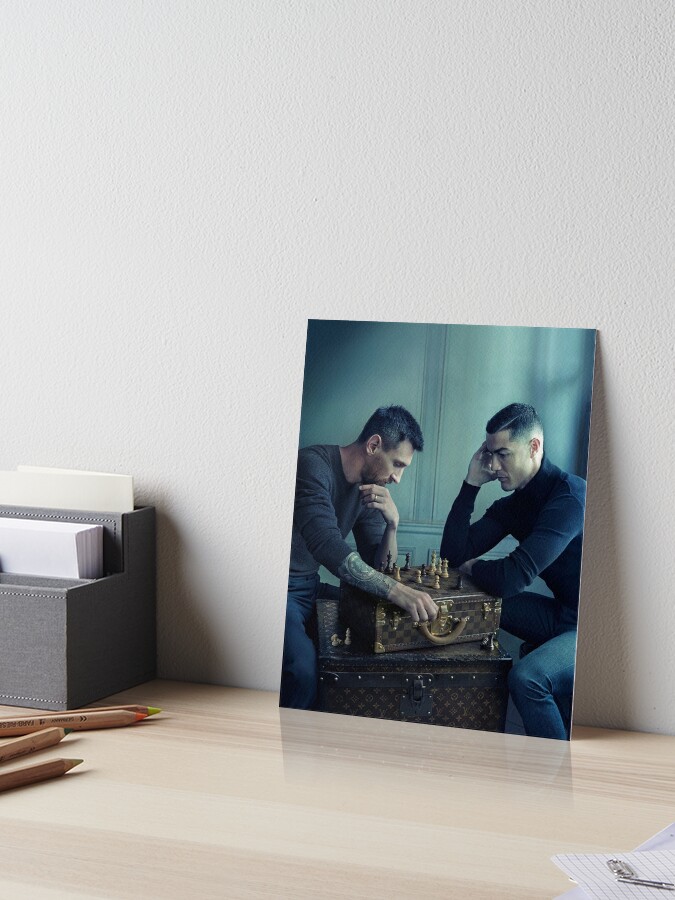 Messi and Ronaldo Chess Art Board Print for Sale by GloriaWhesley