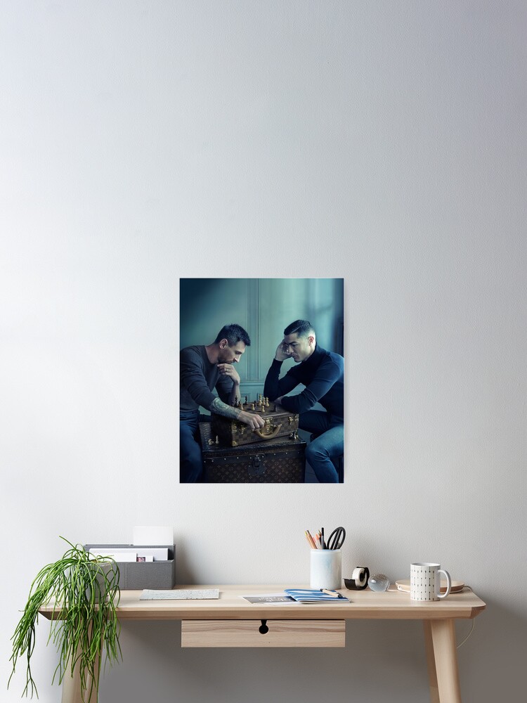 Poster for Sale mit Messi und Ronaldo Schach von GloriaWhesley