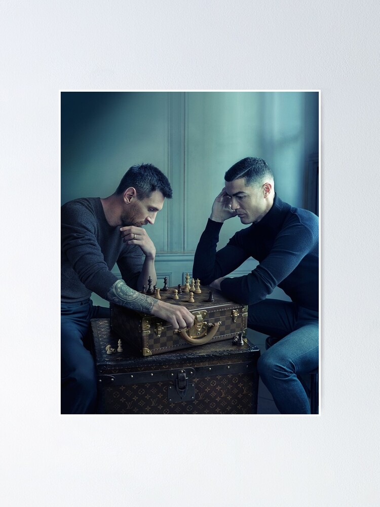 Ronaldo Photos With Messi Playing Chess Wallpaper Download