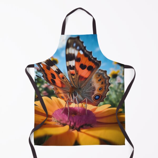 Item preview, Nectar's Charmer: Capturing the Delicate Butterfly's Embrace on a Vibrant Canvas designed and sold by luvablelifeform.