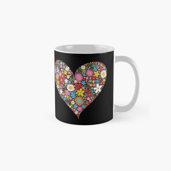 Item preview, Whimsical Spring Flowers Red Valentine Heart © fatfatin designed and sold by fatfatin.