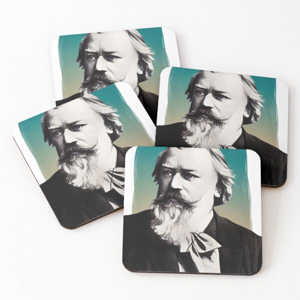 Item preview, German Composer Johannes Brahms illustration  designed and sold by Litstoy.