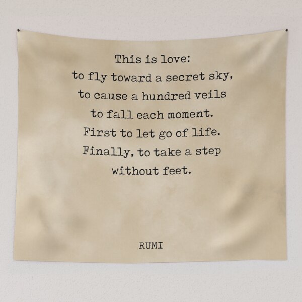 Item preview, Rumi Quote 09 - This is love - Typewriter Print - Vintage designed and sold by Studio Grafiikka.