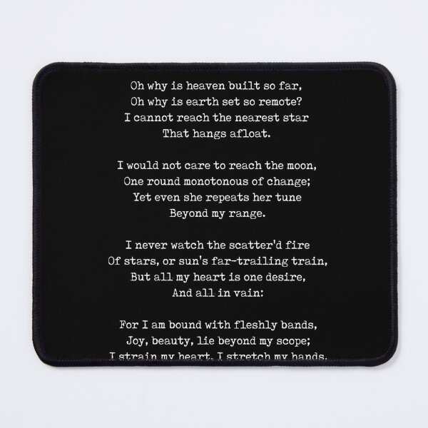 Item preview, De Profundis - Christina Rossetti Poem - Literature - Typewriter Print 1 - Black designed and sold by Studio Grafiikka.