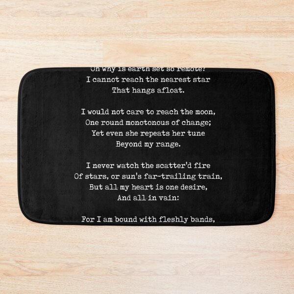 Item preview, De Profundis - Christina Rossetti Poem - Literature - Typewriter Print 1 - Black designed and sold by Studio Grafiikka.