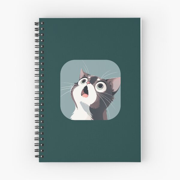 Item preview, Cat Looking Up In Surprise Anime Style Illustration S02 designed and sold by iCherryRed.