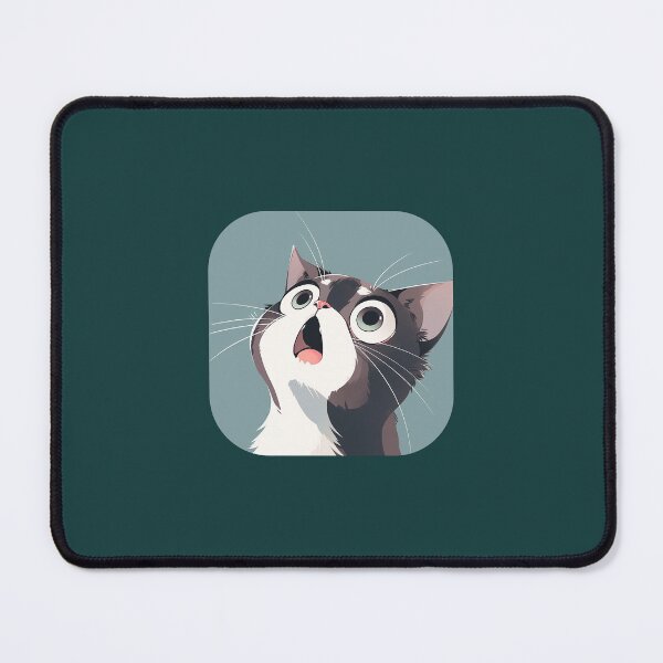 Item preview, Cat Looking Up In Surprise Anime Style Illustration S02 designed and sold by iCherryRed.