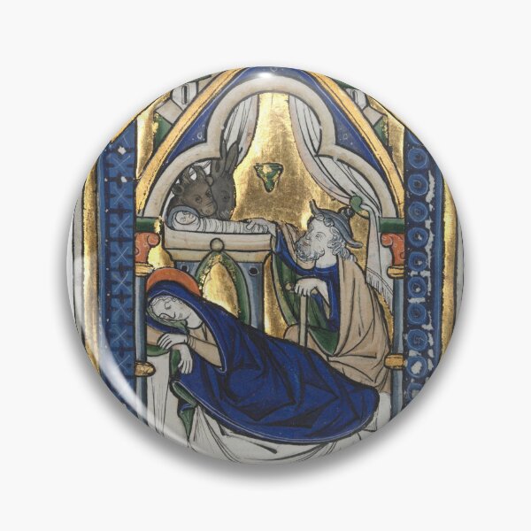 Item preview, The Nativity from Medieval Psalter (Flanders) designed and sold by CarolusMarcus | Medieval Sacred Art.