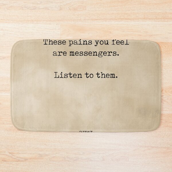 Item preview, Rumi Quote 10 - These pains you feel are messengers - Typewriter Print - Vintage designed and sold by Studio Grafiikka.