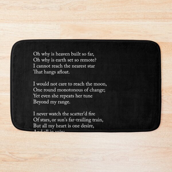 Item preview, De Profundis - Christina Rossetti Poem - Literature - Typography Print 2 - Black designed and sold by Studio Grafiikka.