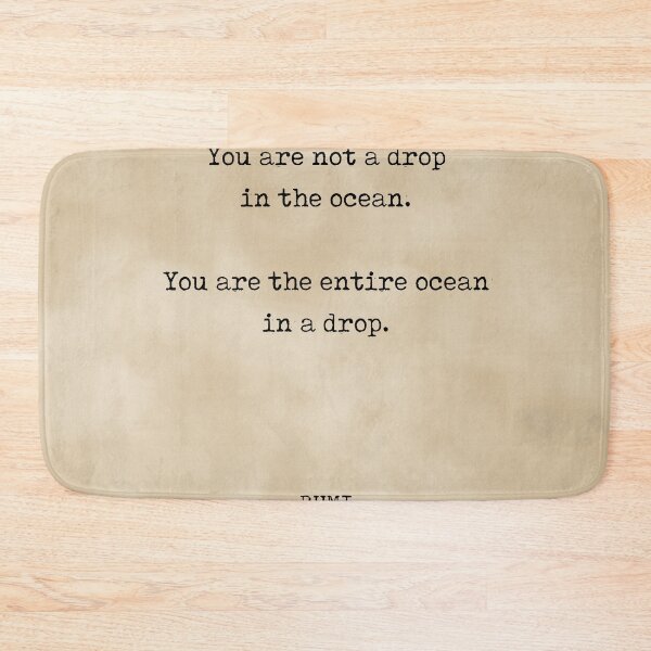 Item preview, Rumi Quote 11 - You are not a drop in the ocean - Typewriter Print - Vintage designed and sold by Studio Grafiikka.