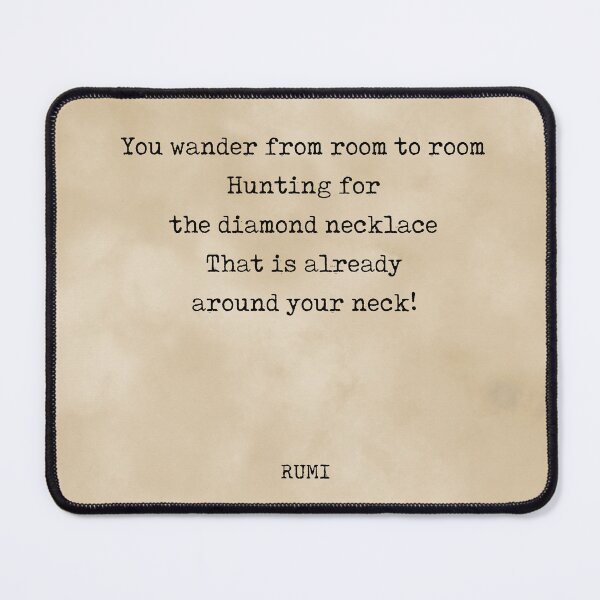 Item preview, Rumi Quote 12 - You wander from room to room - Typewriter Print - Vintage designed and sold by Studio Grafiikka.