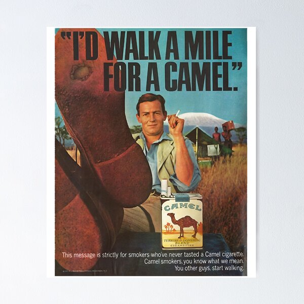 Item preview, Camel Cigarettes Ad designed and sold by Alidan-Dankog.