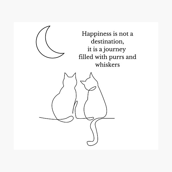 Item preview, Cat and happiness designed and sold by 75simonemusashi.