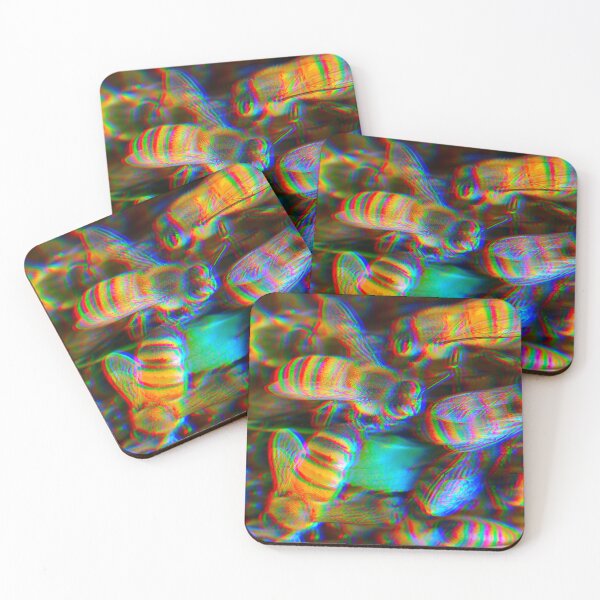 Aperçu de l'œuvre Abeilles arc-en-ciel d'aberration chromatique créée et vendue par Katrina Valuyeva.