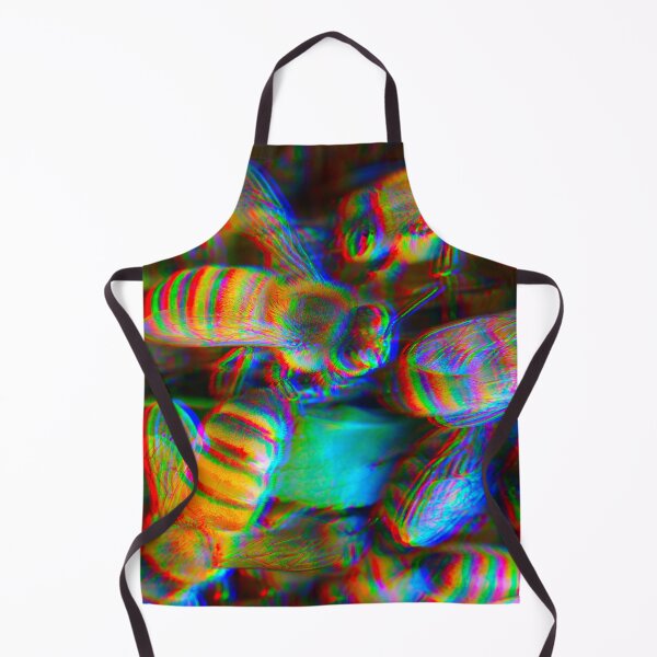 Item preview, Chromatic aberration rainbow honeybees  designed and sold by Katrina Valuyeva.