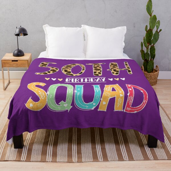 Item preview, 50 yrs Old Birthday Leopard Floral Funny 50th Birthday Squad designed and sold by yrhwumin86.