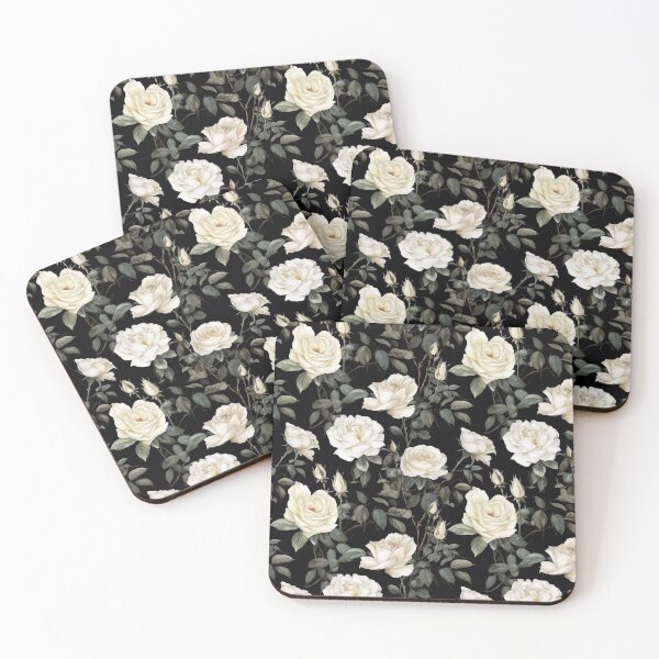 Item preview, White and Black Roses designed and sold by sandy3105.