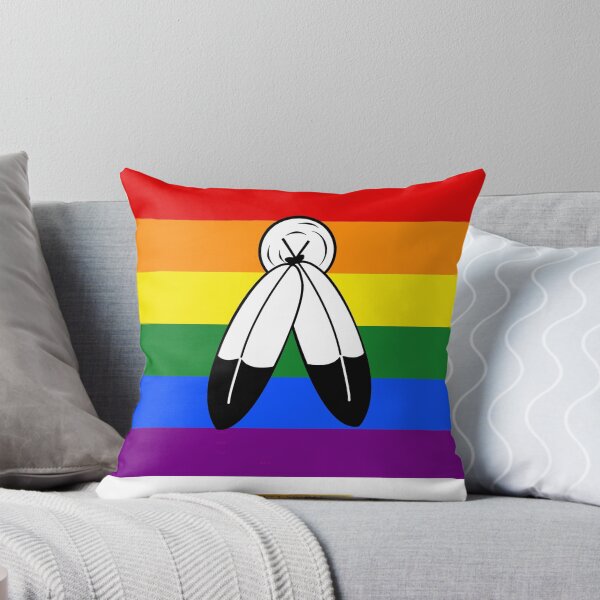 Two Spirited LGBT Pride Flag Throw Pillow