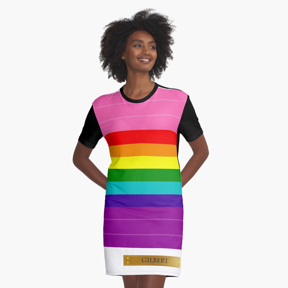 Item preview, Graphic T-Shirt Dress designed and sold by LGBT-Pride-Flag.