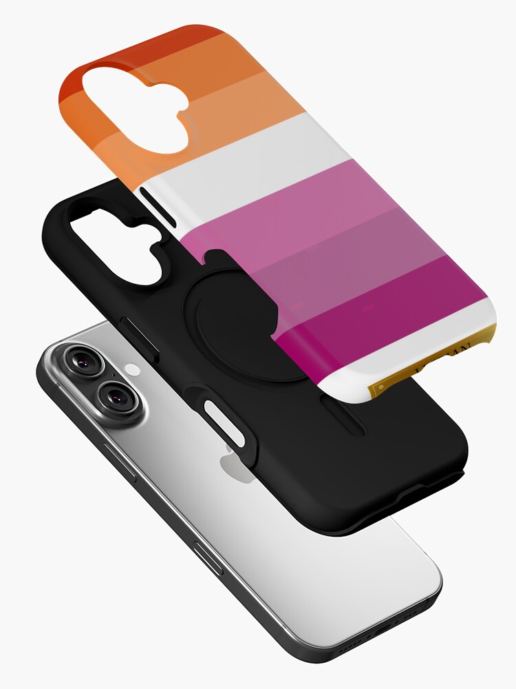 Thumbnail 2 of 4, iPhone Case, Lesbian LGBT Pride Flag designed and sold by LGBT-Pride-Flag.