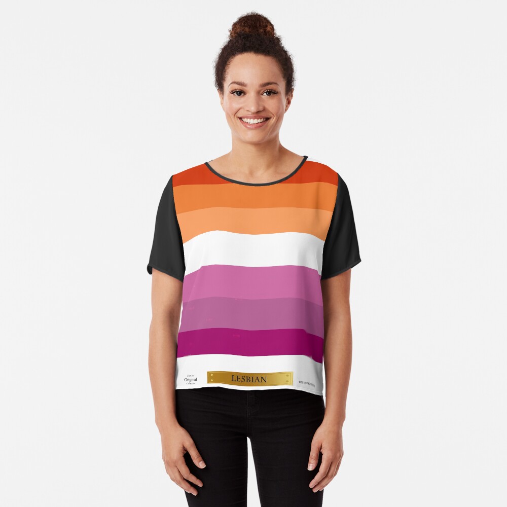 Item preview, Chiffon Top designed and sold by LGBT-Pride-Flag.