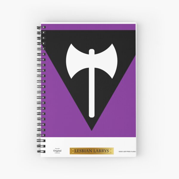 Lesbian Labrys LGBT Pride Flag Spiral Notebook