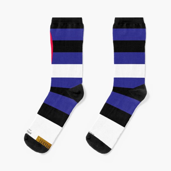 Leather Latex LGBT Pride Flag Socks