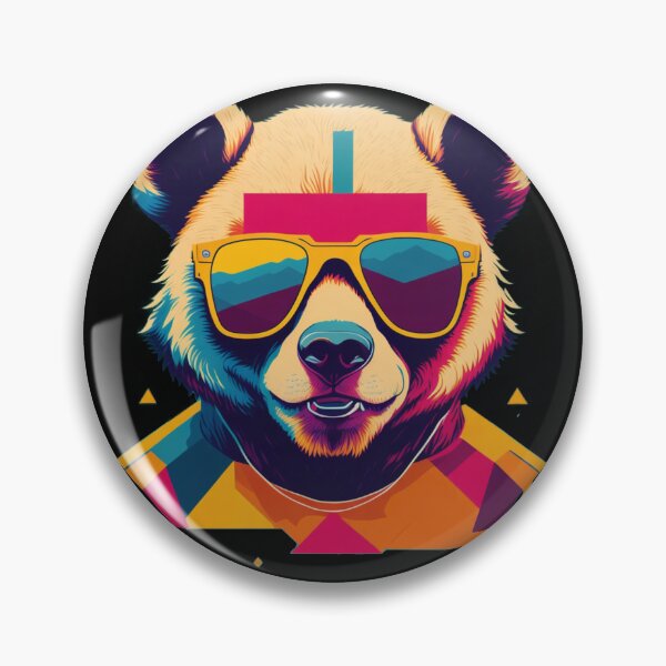 Item preview, Shades of Awesomeness: A Stylish Bear Illustration designed and sold by hudaG.