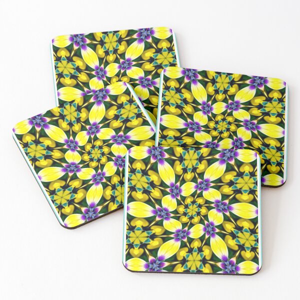 Item preview, Yellow and Purple Daisy Pattern designed and sold by Patternflower.