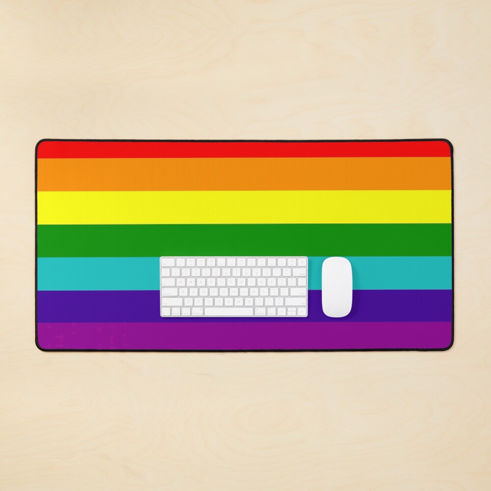 Item preview, Desk Mat designed and sold by LGBT-Pride-Flag.