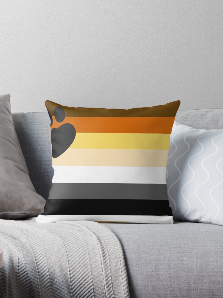 Thumbnail 1 of 4, Pillow, Bear Brotherhood LGBT Pride Flag designed and sold by LGBT-Pride-Flag.