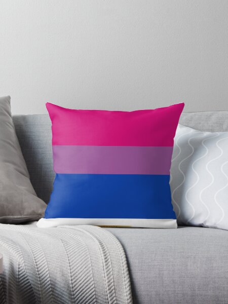 Bisexual LGBT Pride Flag Throw Pillow