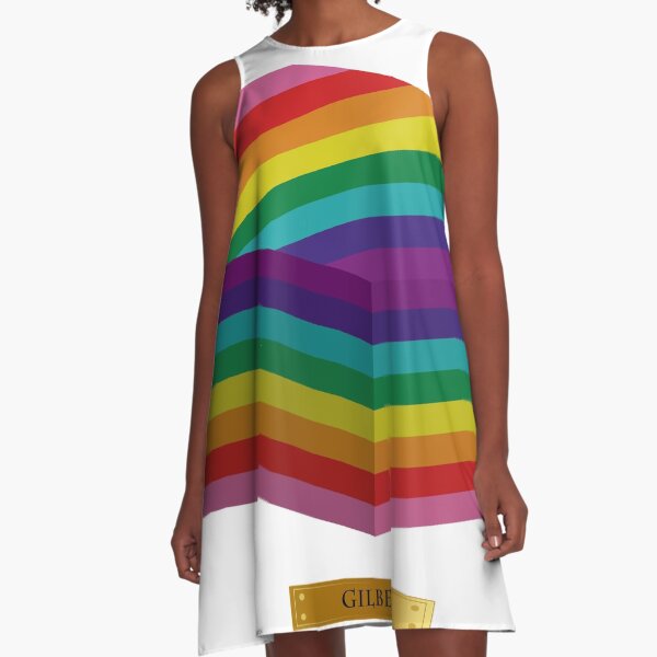 3D LGBT Pride Flag A-Line Dress