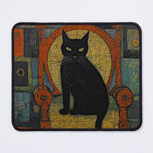 Item preview, Black cat on a chair designed and sold by aginlow.