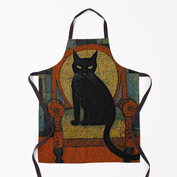 Item preview, Black cat on a chair designed and sold by aginlow.
