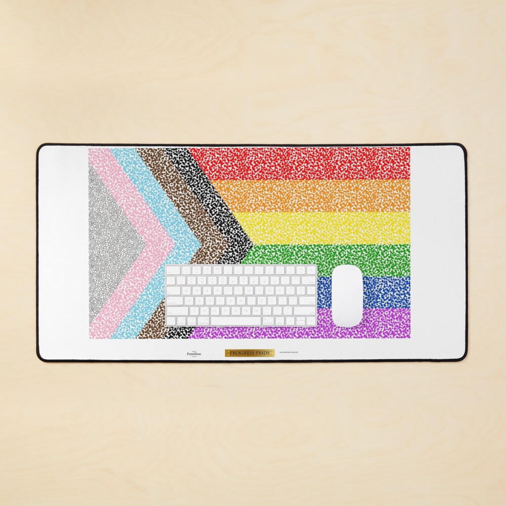 Item preview, Desk Mat designed and sold by LGBT-Pride-Flag.