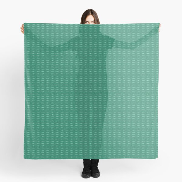 IPA scarf - teal and white Scarf