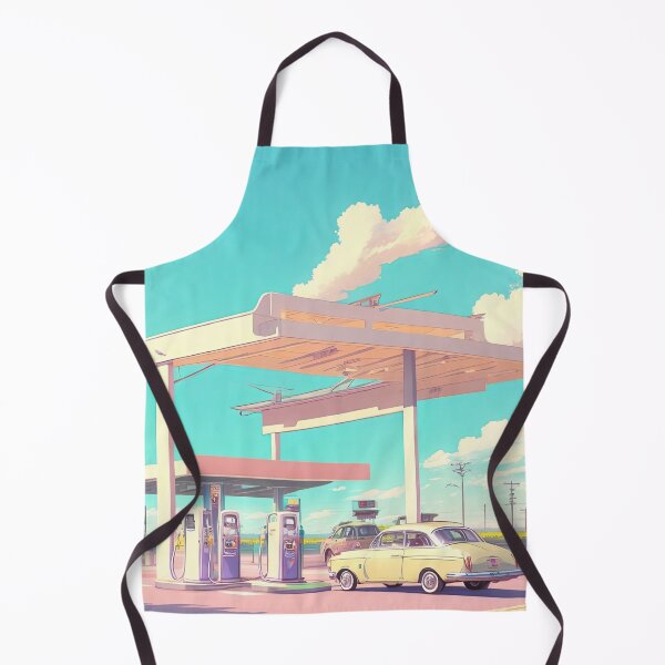 Item preview, gas station designed and sold by fleurdesignart.